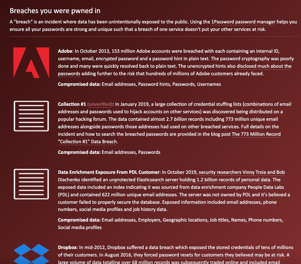 haveibeenpwned