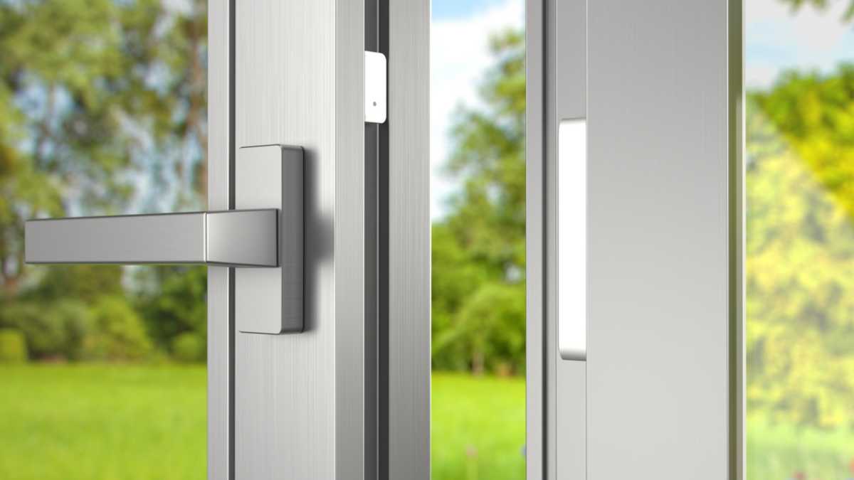 Fritzdect 350: Fenstersensor verbaut in einem Fensterrahmen