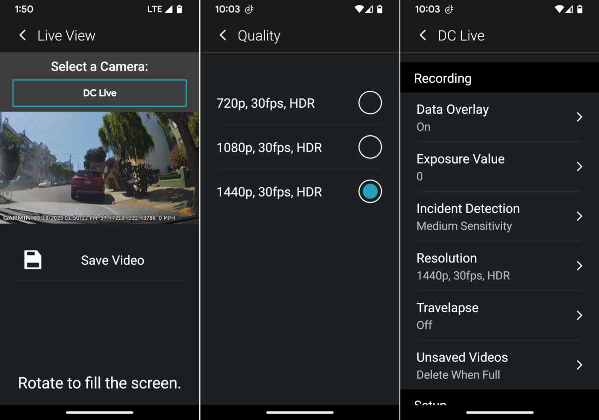 Garmin Dash Cam™ Live  Dash Cam with Live Monitoring