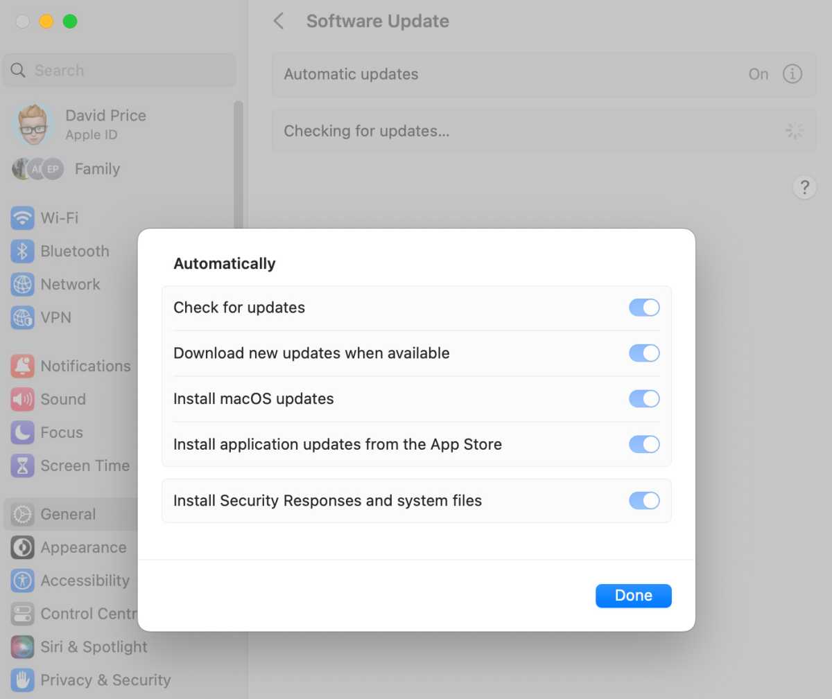 Как отключить быстрые ответы безопасности на Mac