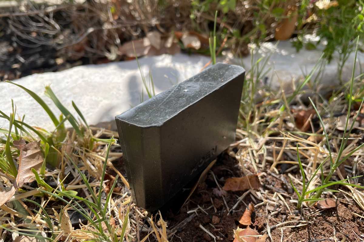 Moen soil moisture sensor in the ground