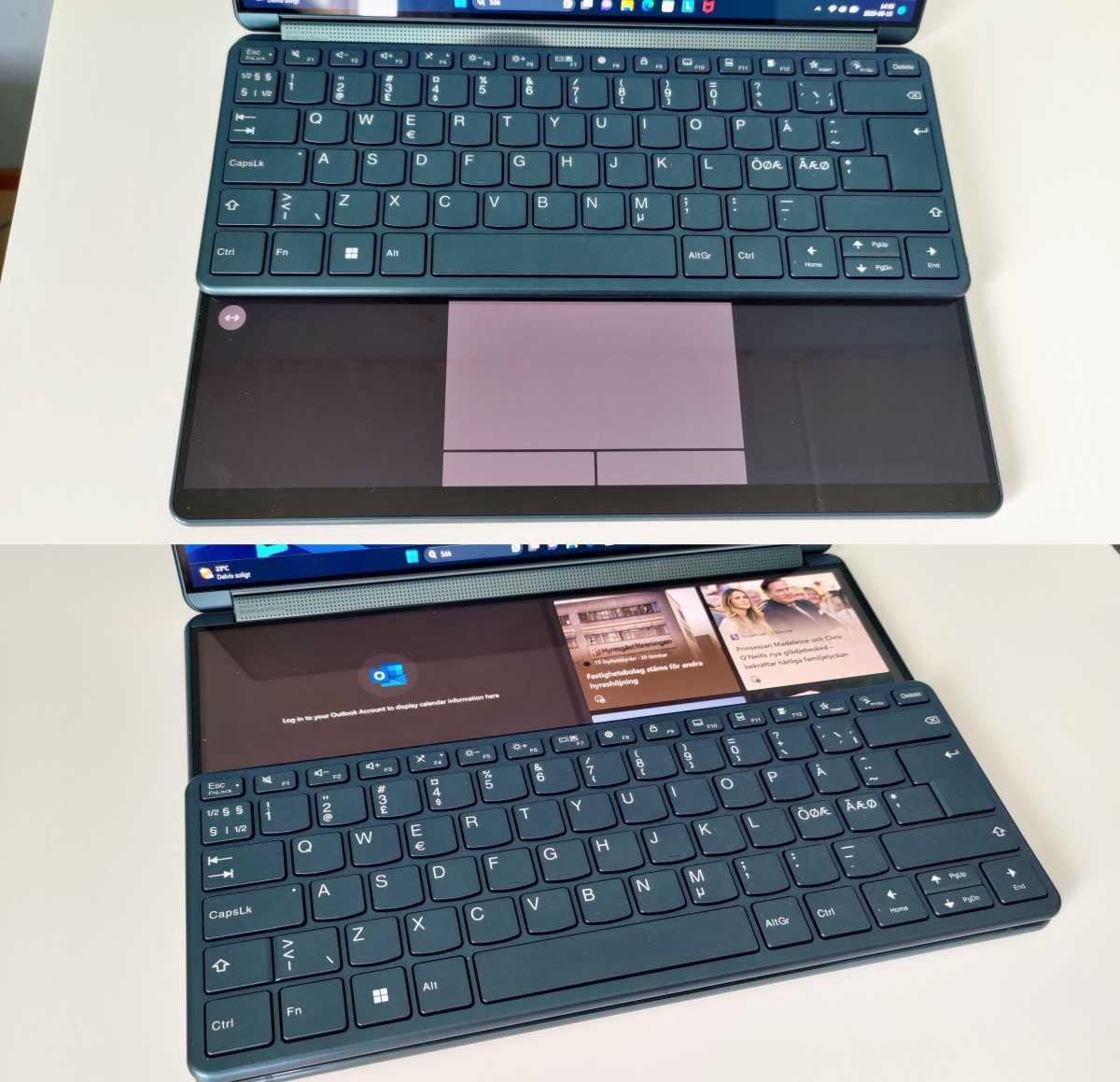 Lenovo Yoga Book 9i tangentbord