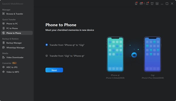 Phone to iPhone