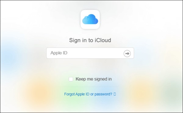 Sign into iCloud
