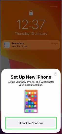 Set up new iPhone