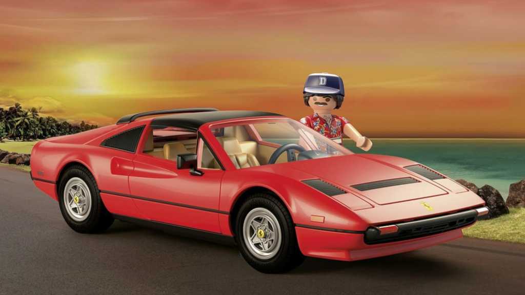 Image: Magnums Ferrari 308 GTS Quattrovalvole jetzt als Playmobil-Auto mit diesen Extras