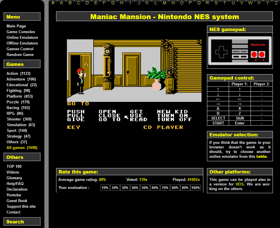  Play retro games online in your browser