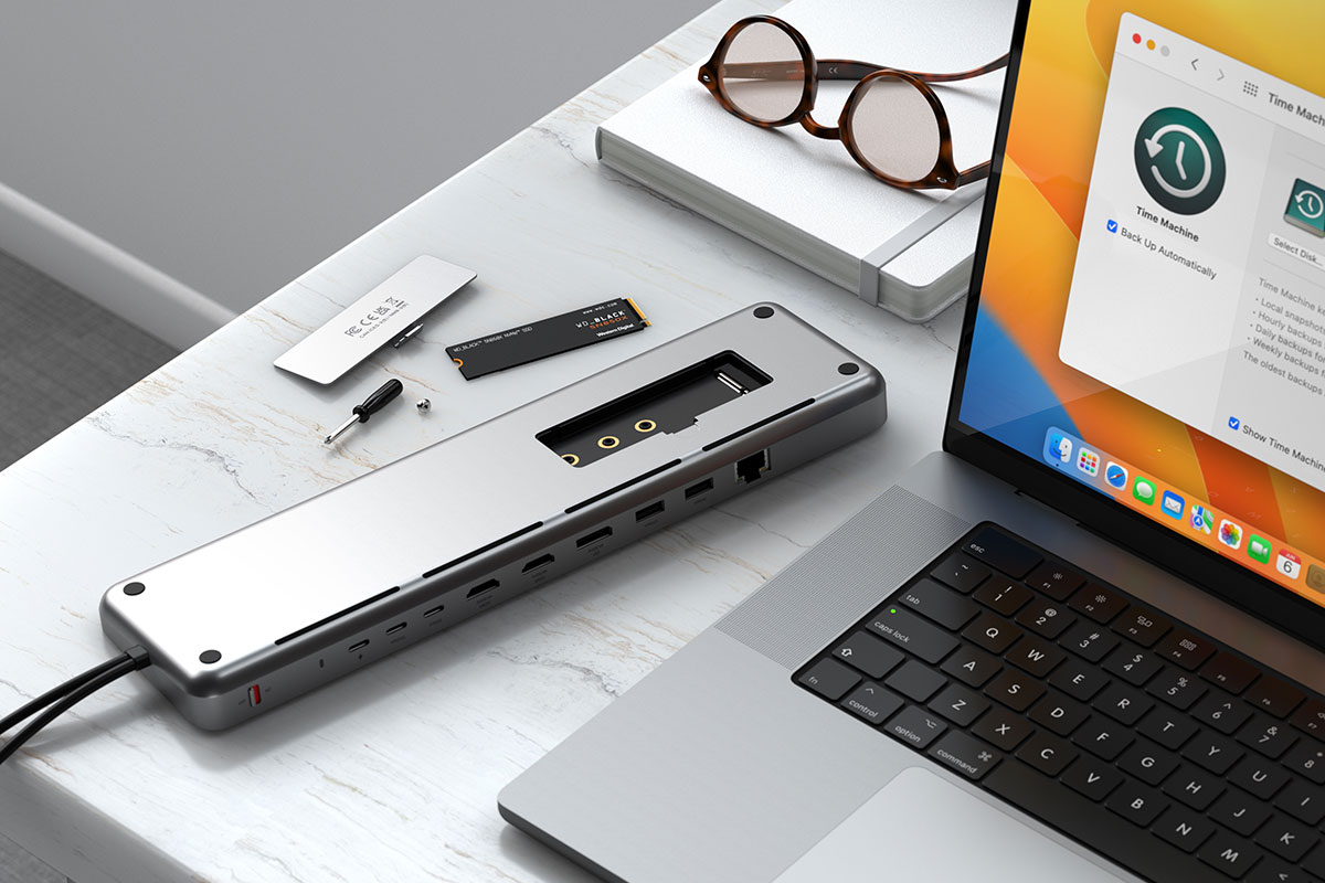 Satechi's USB-C hub can hold an SSD if you have more money than