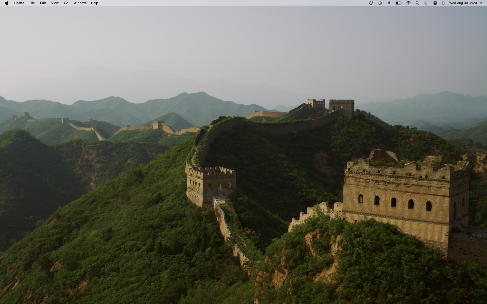 macOS Sonoma wallpaper: China's Great Wall