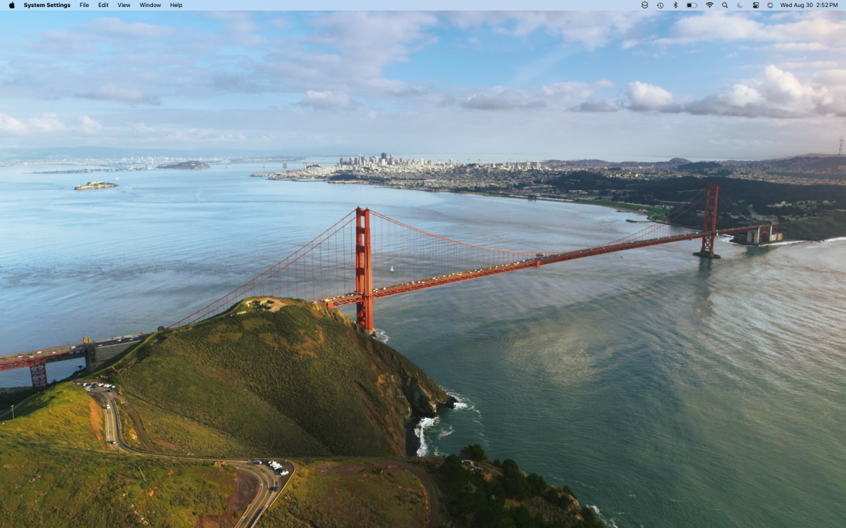 macOS Sonoma wallpaper: San Francisco Bay