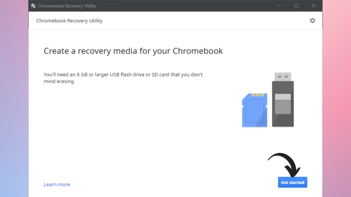 Chromebook recovery utility 3