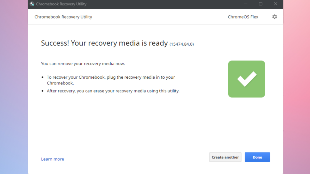 Chromebook recovery utility 10