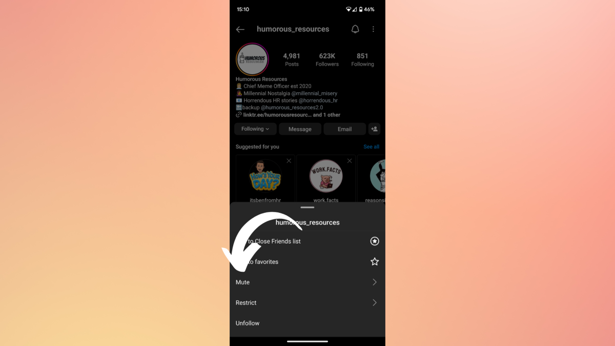 How to mute on Instagram 2