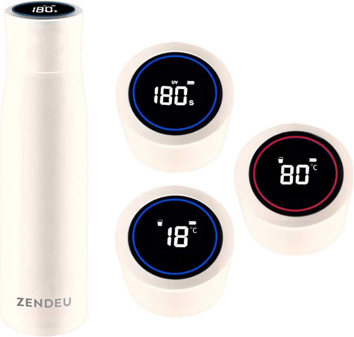 Zendeu Smart Wasserflasche mit UVC-LED-Reinigung
