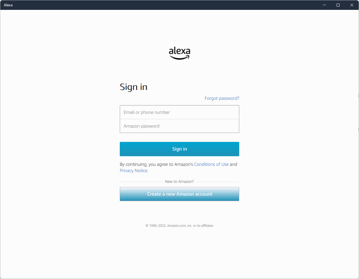 Alexa Sign in