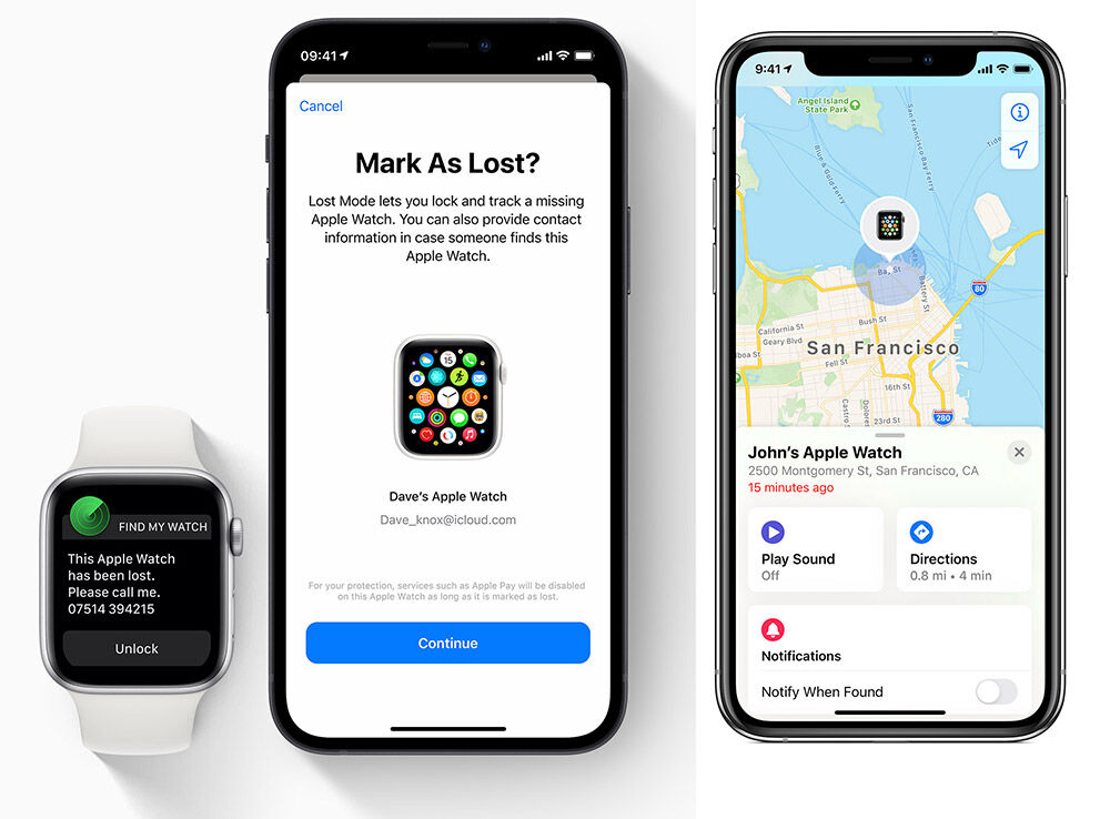 Rastreo de localización en Apple Watch