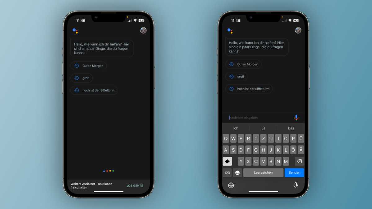 Aktivieren von Google Assistant