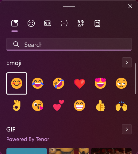 emoji keyboard in windows 11