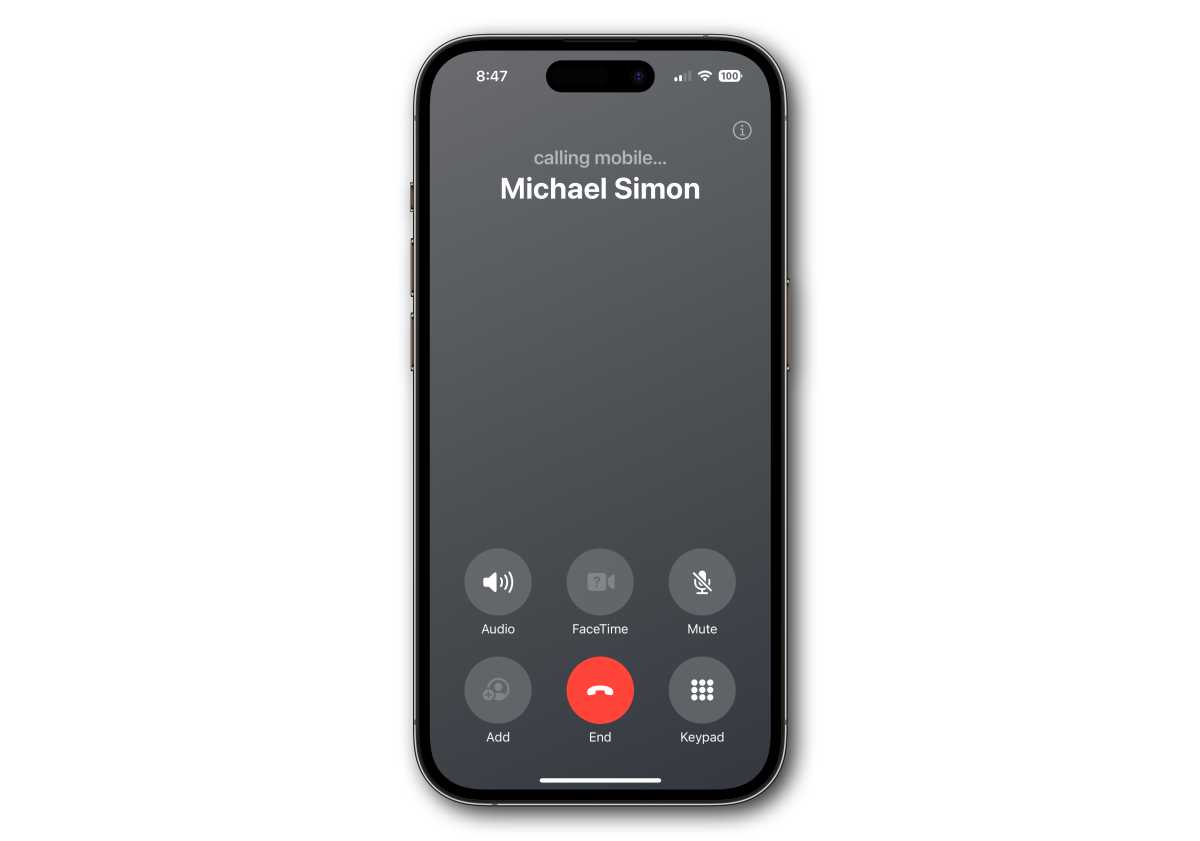 iOS 17 beta 6 End Call