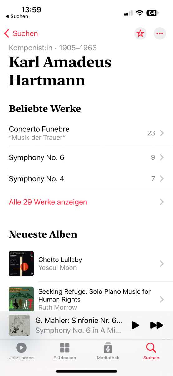 Apple Music Classical Karl Amadeus Hartmann