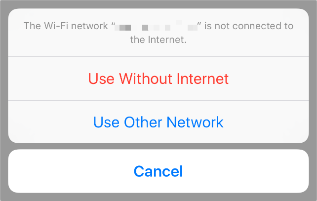 iOS 16 использовать без Интернета в другой сети