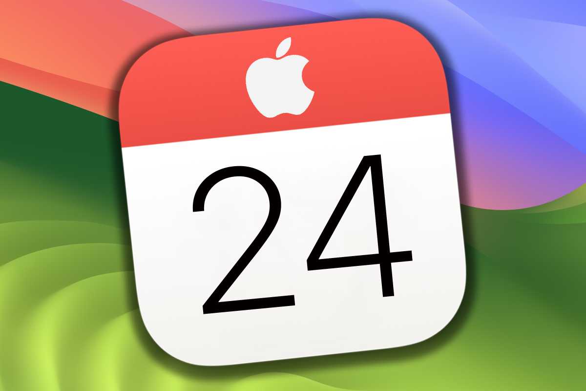 macOS calendar icon with 2024