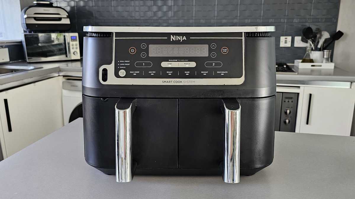 Ninja Foodi MAX Dual Zone Air Fryer on a kitchen counter