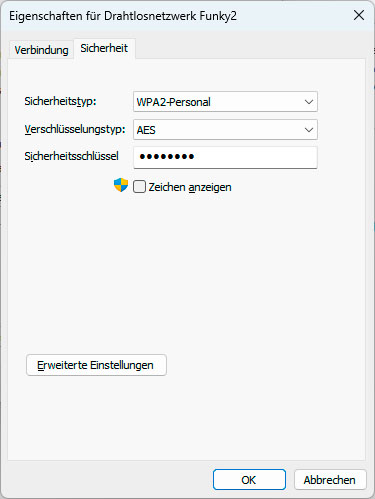 Sie können das aktuelle WLAN-Passwort einfach über die Systemsteuerung abfragen.