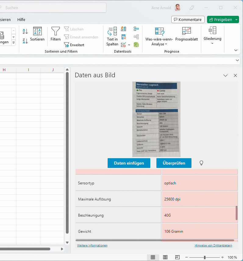 Importing Data from Excel