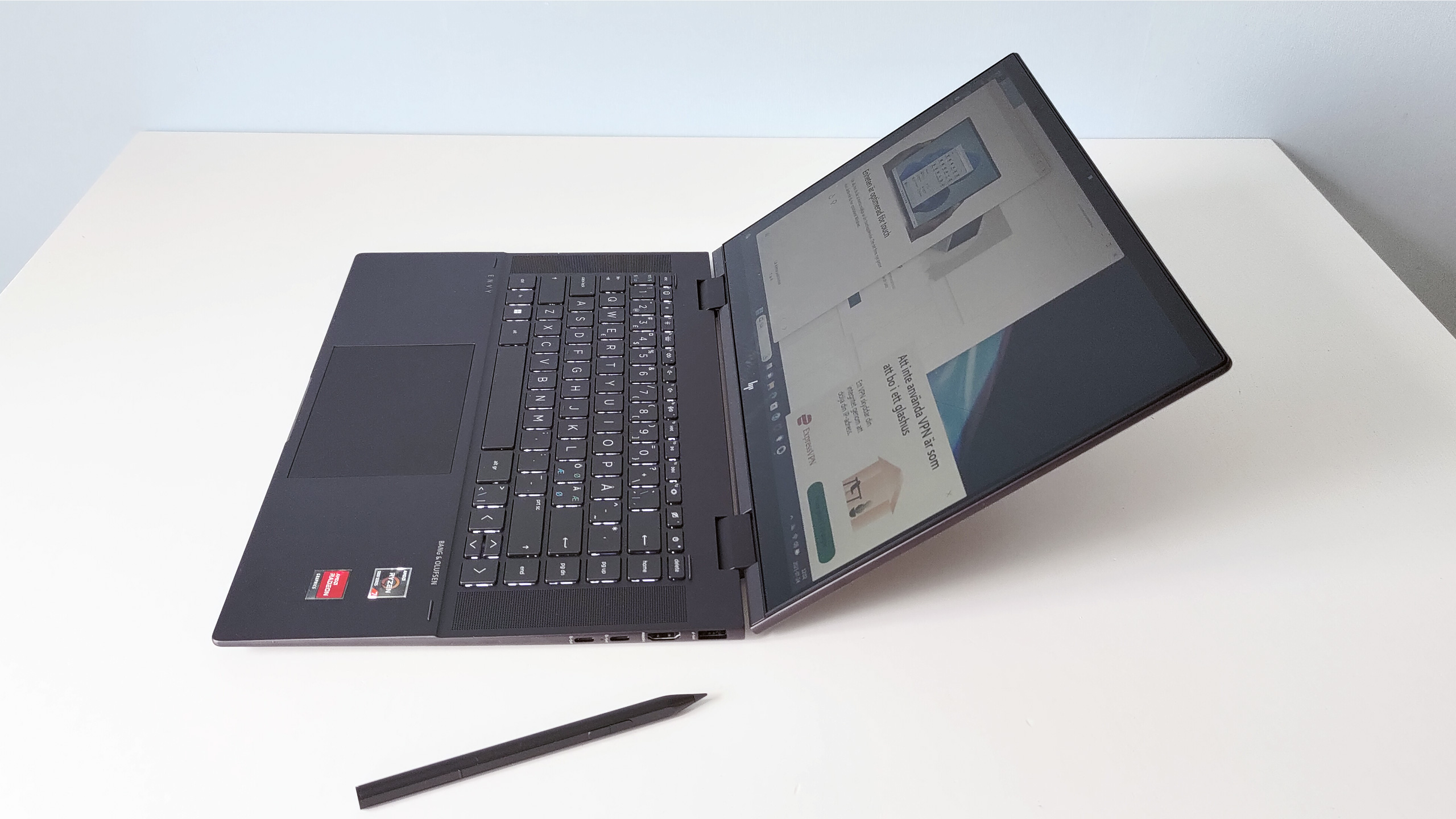 HP Envy X360 15: Välbyggd Ryzen-laptop med pekskärm