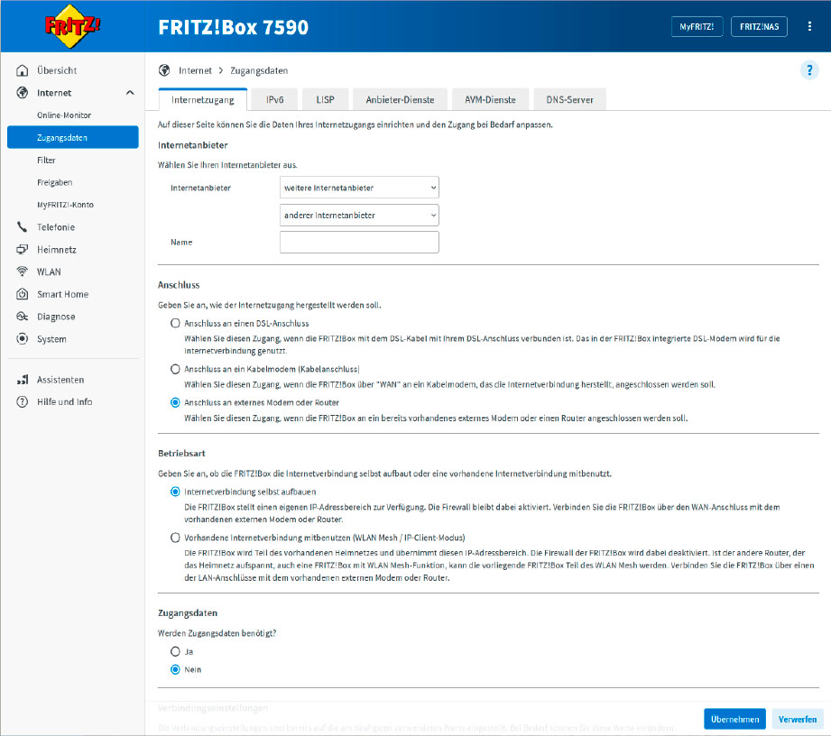 Router-Kaskade: Mit diesen Einstellungen können Sie eine Fritzbox als Zweitrouter hinter einen Hauptrouter anschließen – so erhalten Sie ein weiteres Netzwerk mit eigenem IP-Adressbereich.