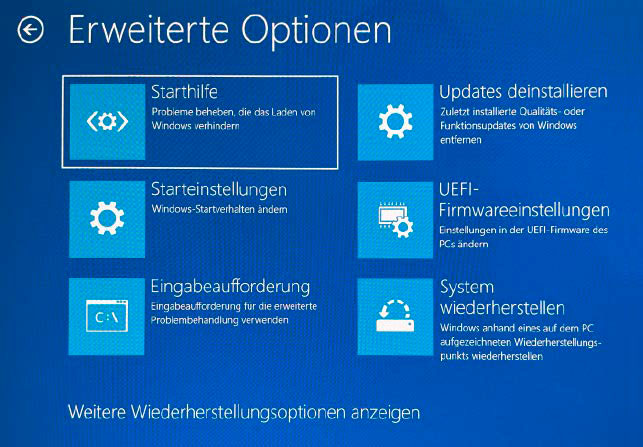 Uefi lässt sich außer per Tastendruck beim Hochfahren des PCs auch direkt in Windows 10 und 11 aufrufen. Das ist bequem. Um einen PCNeustart kommen Sie jedoch auch hier nicht herum.