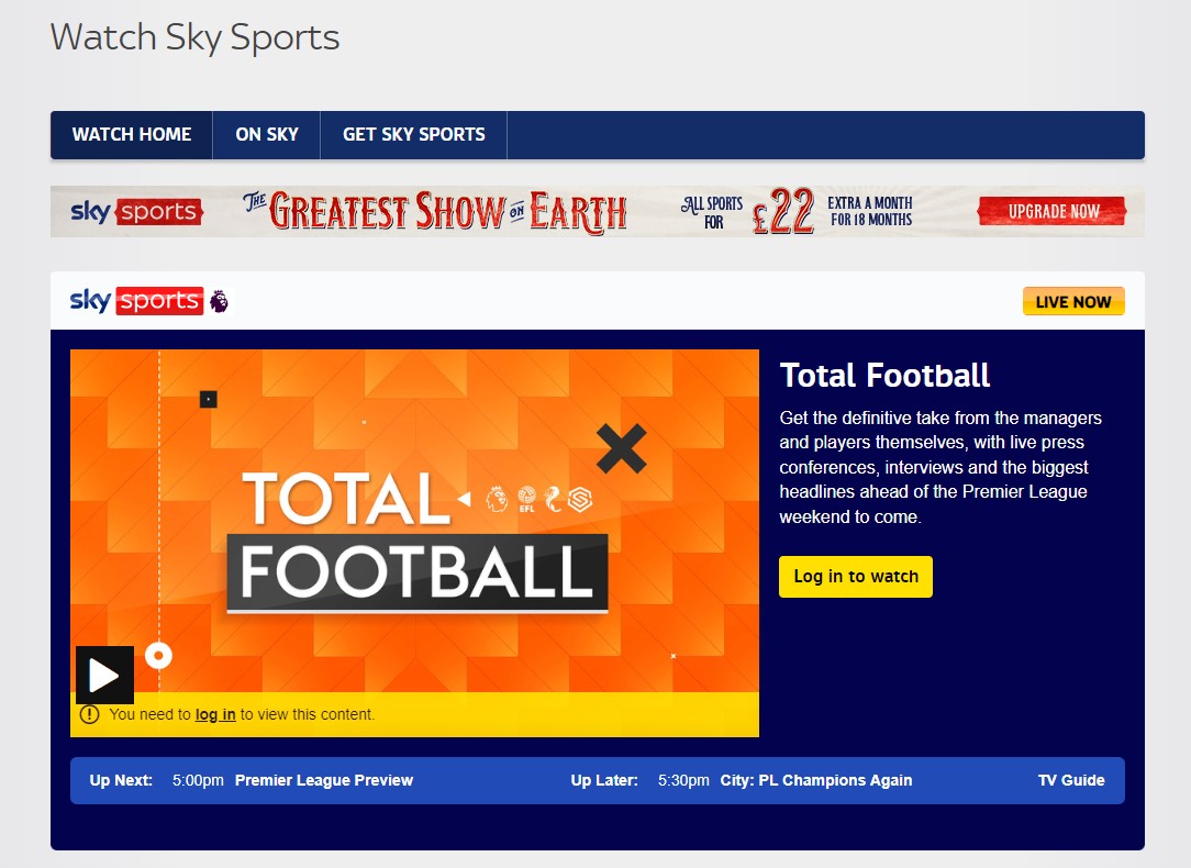 Sky Sports Premier League Channel