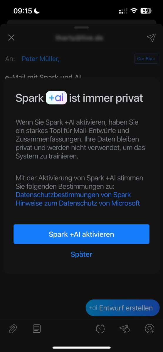 Spark - E-Mail-Client mit ChatGPT