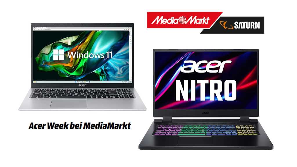 Image: Laptops, Chromebooks und Gaming-Notebooks ab 299 Euro zur Acer Week bei Media Markt