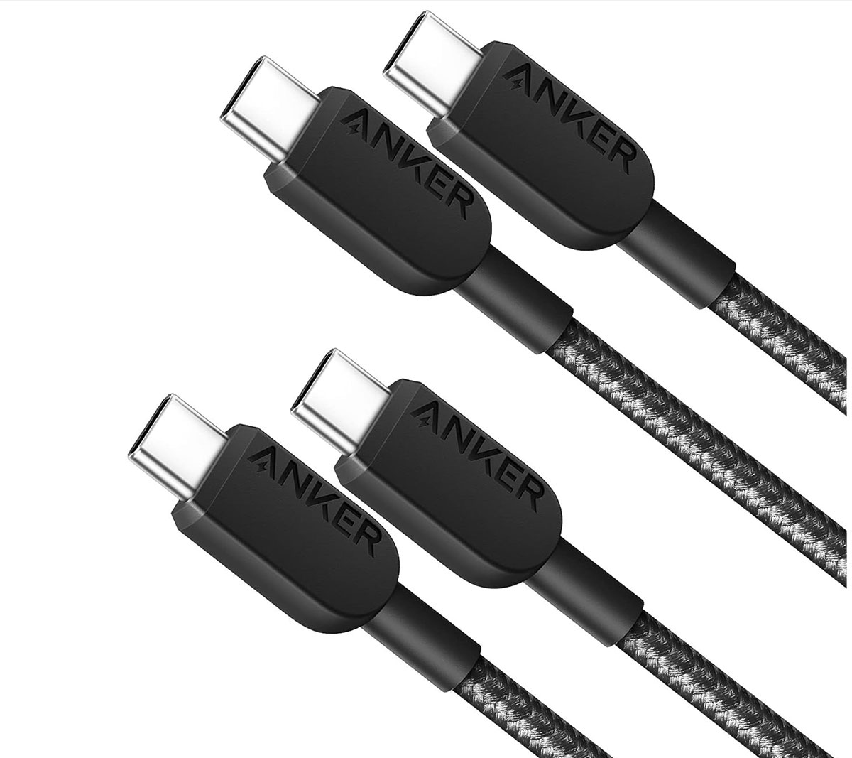 New Nylon USB-C to USB-C 100W Cable (10 ft) - Anker US