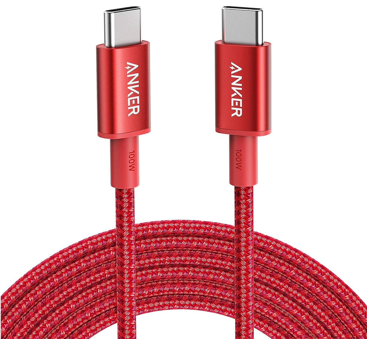 USB C to USB C Cable 60W Nylon Braided Fast Charging Type C Cord, 2 Pack  1Ft