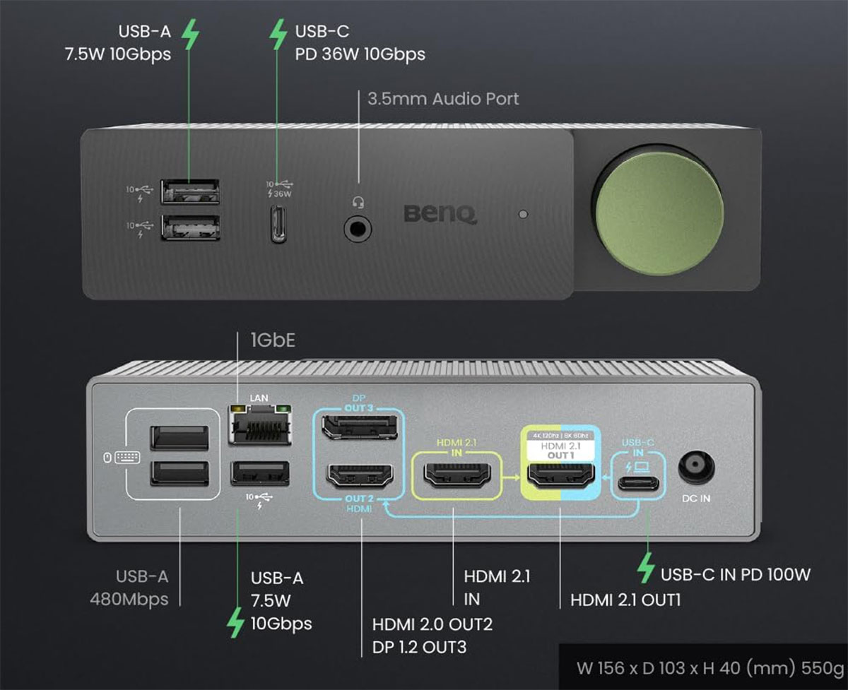 Station d'accueil USB-C 87 W, Stations d'accueil