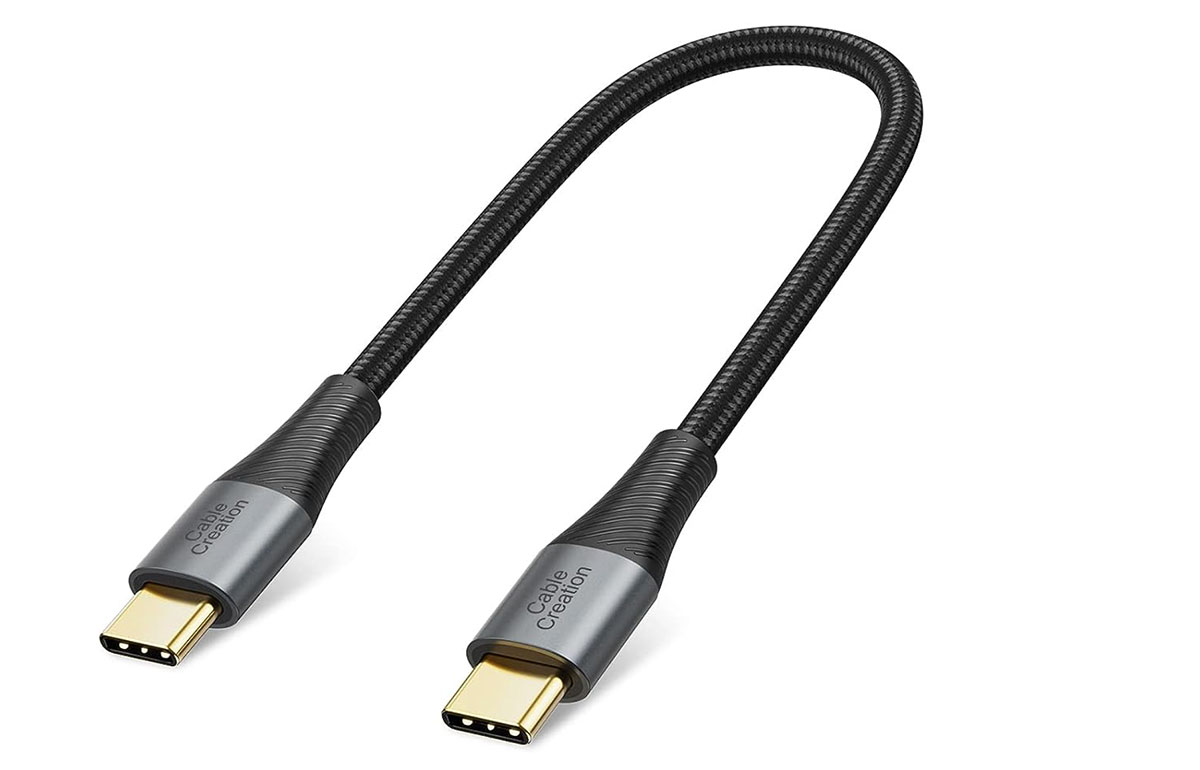 CableCreation Short USB-C to USB-C Cable - Best short USB-C cable for iPhone