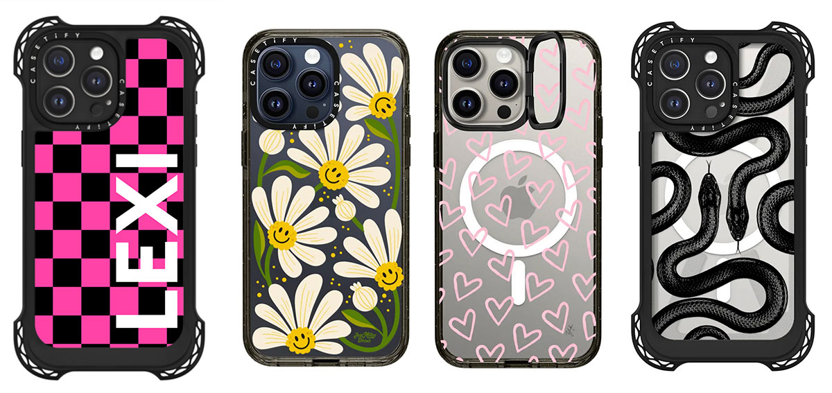 Simple Pattern Transparent Black Lens All-inclusive Phone Case For