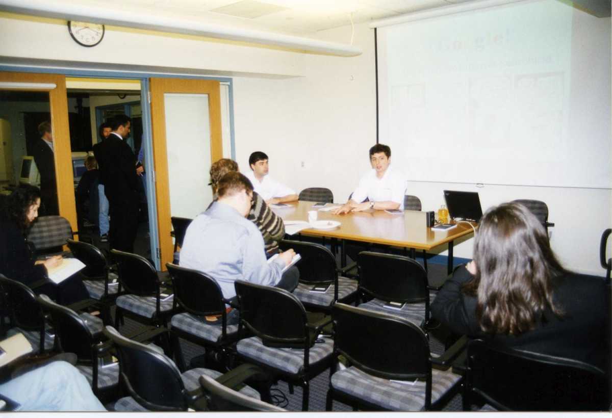 Erste Google Pressekonferenz 1999