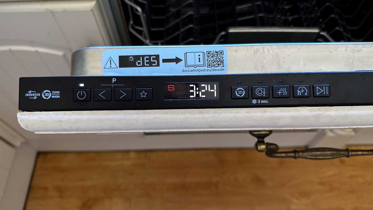 Hotpoint H8I HP42 L UK review display / controls