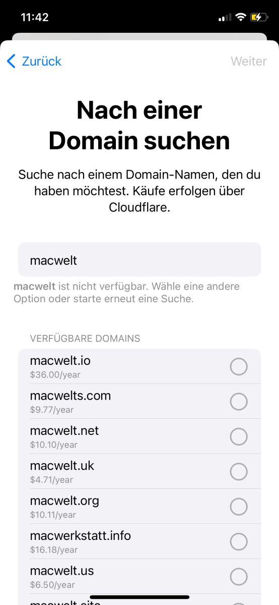 Der Kauf findet bei Cloudflare statt