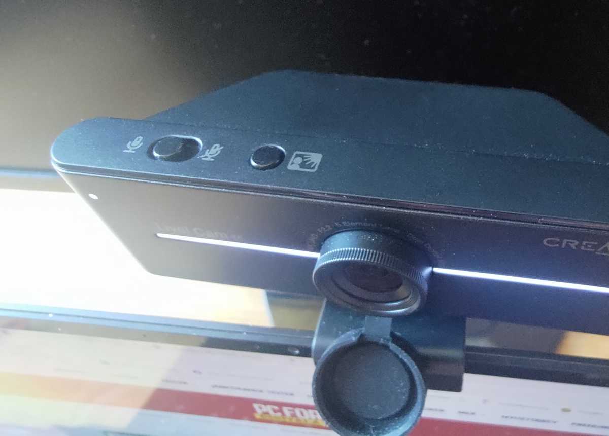 Creative Live Cam Sync 4K knappar