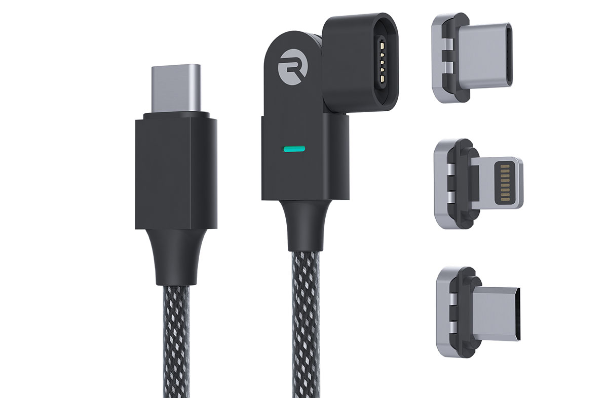 Raycon Magic 180° Cable – fits USB-C and Lightning iPhones