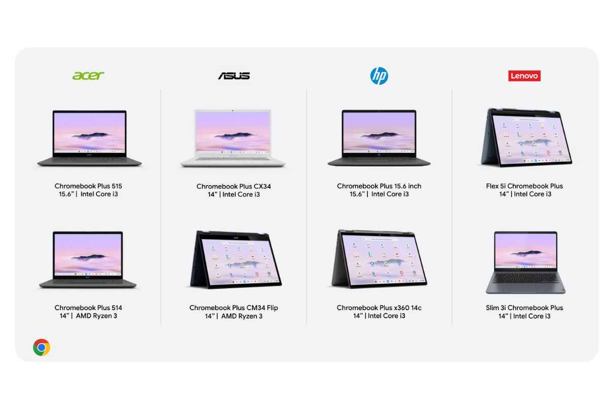HP 15.6 in. Chromebook Plus, Intel Core i3-N305 - 8GB RAM, 128GB