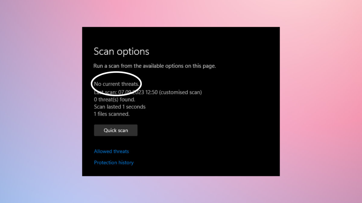 Microsoft Defender file scan 3