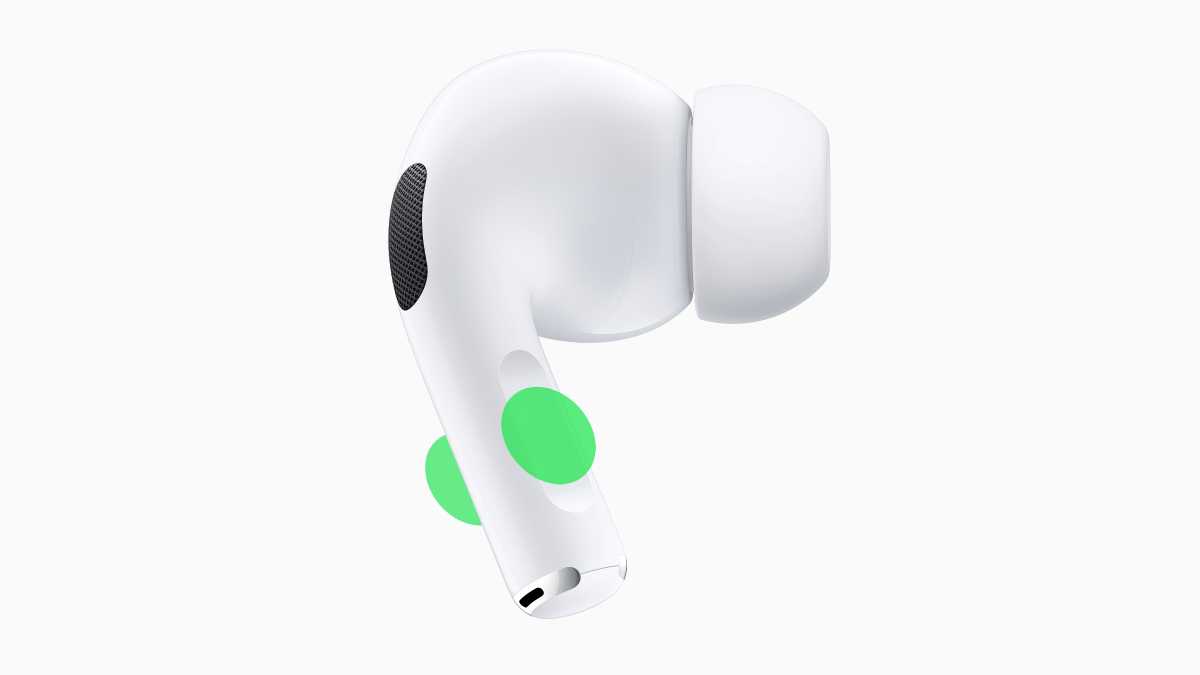 The AirPods firmware update includes the ability to put and unmute the mic during a phone call by pressing the stem.