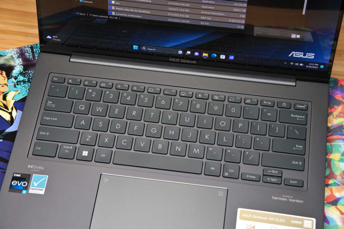 Asus Zenbook keyboard