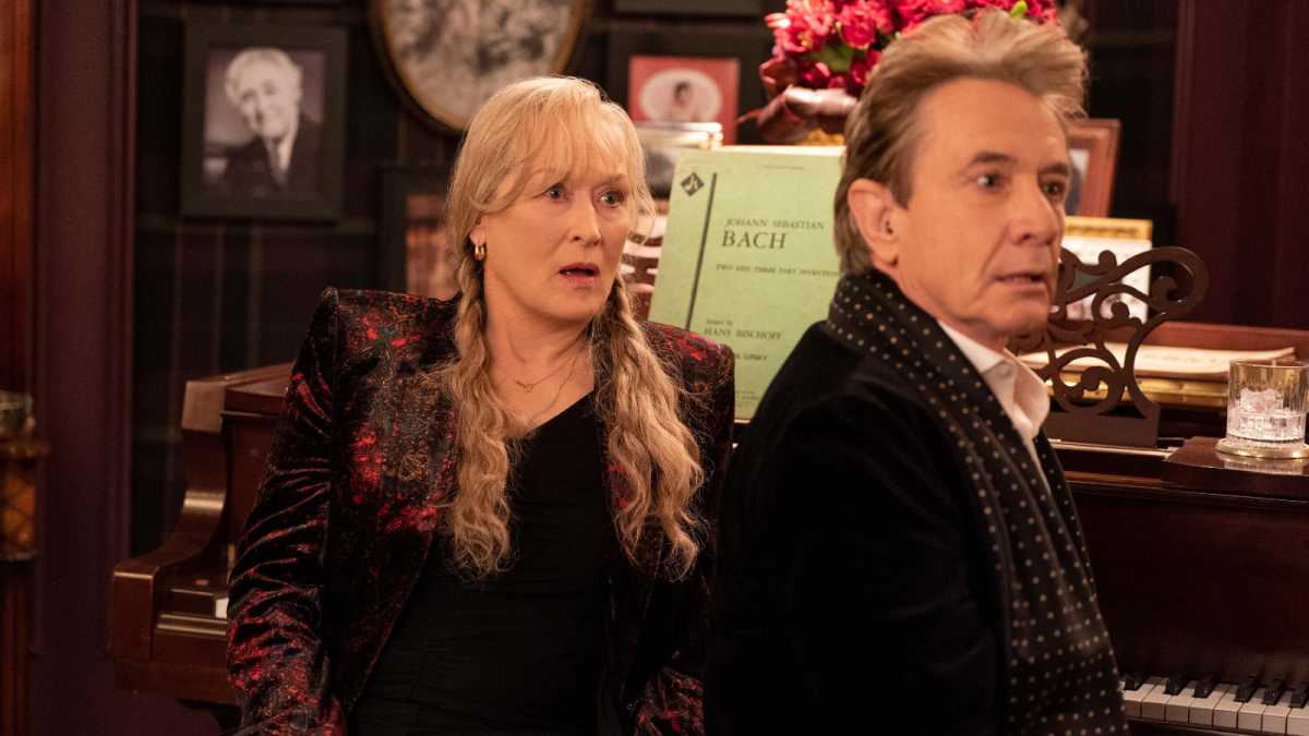 Meryl Streep and Martin Short on Only Murders in the Building on Disney+